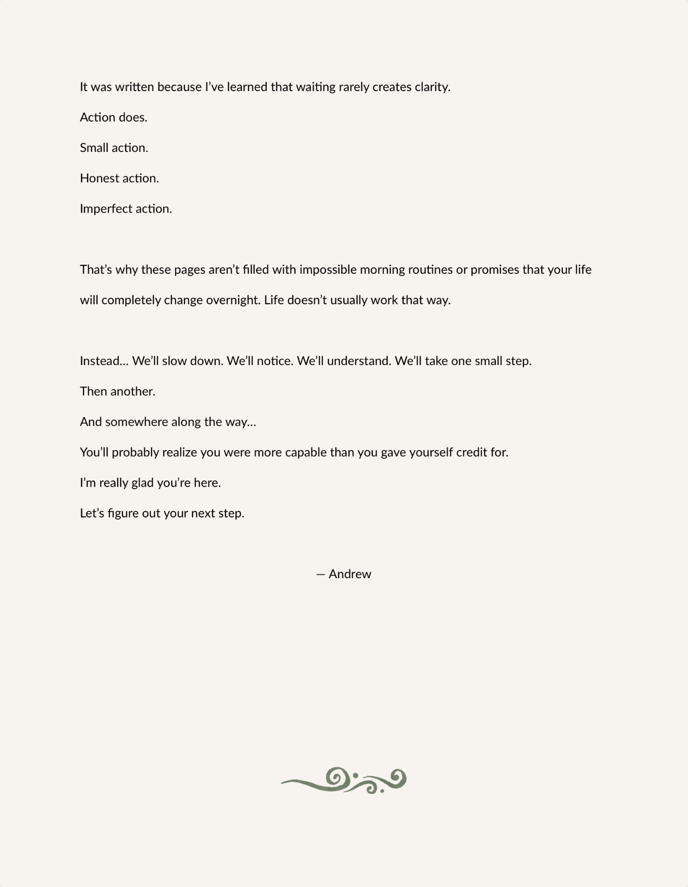A Letter From Me — continued